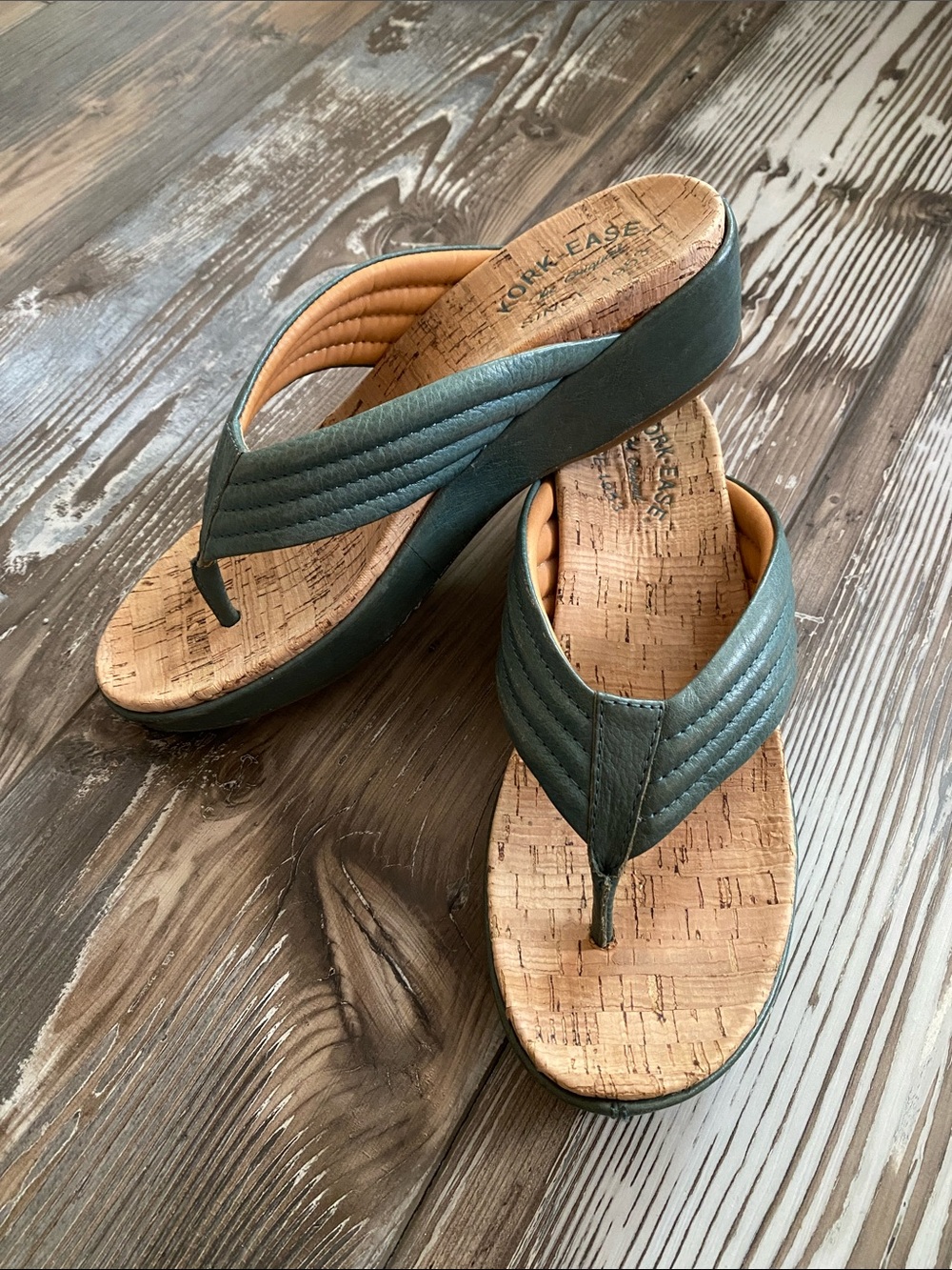 🩴Kork Ease🩴Teal Madison Wedge Sandals - Picture 11 of 11